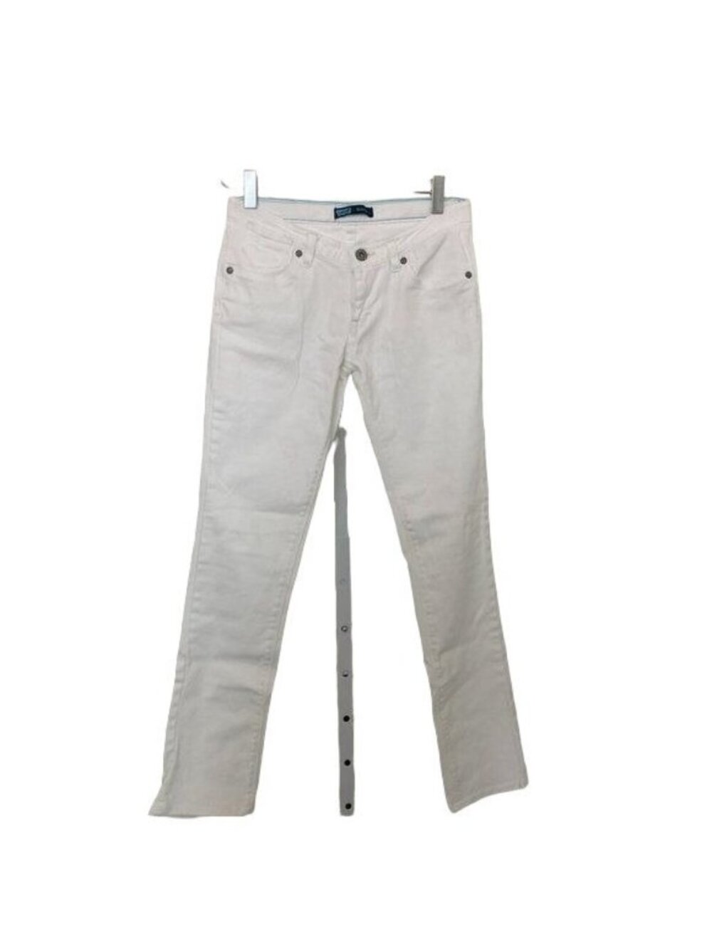 Levis White Skinny Jeans Juniors Size 14 Regular Stretch Denim Classic Fit